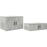  Postelja za shranjevanje Betonska siva Inženirski les 100 x 200 cm, (22083704) | Shoptok.si