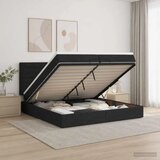  Podesivi krevet s madracem Crna 200 x 200 cm Tkanina - Crna 200 x 200 cm Dizajn linija | shoptok.hr
