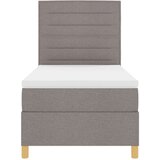  Box Spring Postelja z Blazino in LED Taupe 90x200 cm Tkanina, (22067432) | Shoptok.si