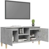 vidaXL TV ormarić s drvenim nogama siva boja betona 103,5 x 35 x 50 cm | shoptok.hr