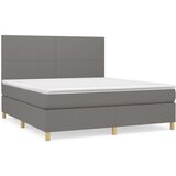  Kreveta s oprugama i madrac svjetlosivi 180x200cm tkanina | shoptok.hr