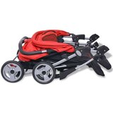 Dječja Kolica za Blizance Čelik Crveno-Crna | shoptok.hr