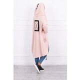 Kesi Oversize dark powder pink hooded cape Cene