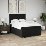  Krevet s oprugama i madracem crni 140x200 cm od tkanine | shoptok.hr