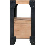vidaXL noćni ormarići od bagremovog drva i čelika 2 kom 40x30x54 cm | shoptok.hr