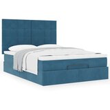  Otomanski krevet s madracima tamnoplavi 140x190 cm baršunasti Cijene