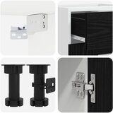  Kuhinjska jedinica LYON 5 pcs Crni hrast Konstruirano drvo | shoptok.hr