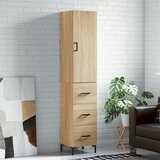 vidaXL Visoka komoda hrasta sonome 34 5x34x180cm od konstruiranog drva | shoptok.hr