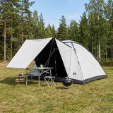 Kamping šator 6-osobni Bijeli Blackout Poliester i čelik Cijene