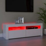 vidaXL TV omarica z LED lučkami bela 120x35x40 cm | Shoptok.si