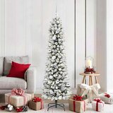 vidaXL Umestno božično drevo med 300 LED Zelena in bela 180 cm | Shoptok.si