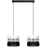 Luster na sajli CORAL 2xE27/60W/230V crno-bela | Eponuda.com