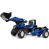 Falk traktor na pedale s prikolicom New Holland - plavi 3+ | shoptok.hr