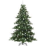 vidaXL Umjetno božićno drvce s nogom with LEDs s stalakom 210cm PVC | shoptok.hr