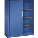 C+P Omara z drsnimi vrati ASISTO, višina 1617 mm, širina 1200 mm, encijan modre/encijan modre barve | Shoptok.si