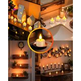YME 12x LED polnilne čajne svečke z daljincem in polnilno postajo | Shoptok.si
