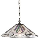  Endon 63938 - Luster na lancu Tiffany ASTORIA 1xE27/60W/230V Ø 48 cm | Eponuda.com
