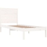  Okvir za krevet masivno drvo bijeli 90x190cm 3FT6 jednokrevetni | shoptok.hr