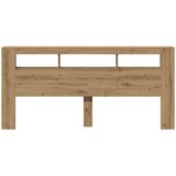  LED uzglavlje boja hrasta artisan 220x18,5x103,5 cm drveni | shoptok.hr