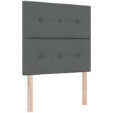 vidaXL Box Spring postelja z vzmetnico Temno siva 90x190 cm Tkanina Cene