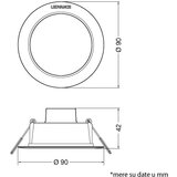 Ledvance led ugradna panel lampa 4W 4000K 4099854561184E | ePonuda.com