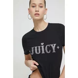 Juicy Couture Kratka majica ženski, črna barva