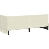  Kutni okvir kreveta s uzglavljem Krema 80 cm x 200 cm Baršun | shoptok.hr