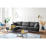 MID.YOU KOTNA SEDEŽNA GARNITURA, žamet antracit | Shoptok.si