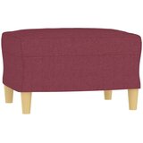  3-dijelni set sofa s jastucima crvena boja vina od tkanine | shoptok.hr