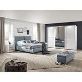 Dieter Knoll POSTELJA BOXSPRING 180 cm x 200 cm , tekstil modra | Shoptok.si