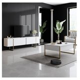 Hanah home Luxe Sto za dnevnu sobu, Bijelo-Zlatna | Eponuda.ba