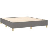  Krevet box spring s madracem LED tamnosivi 160x200 cm tkanina | shoptok.hr