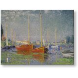 Reprodukcije red boats at argenteuil - claude monet