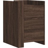 Maison Chic Nočna omarica - Nočna miza rjavi hrast 45x50x65 cm inženirski les, (21690193) | Shoptok.si
