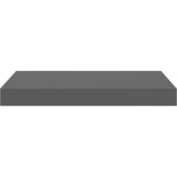  Plutajuće zidne police 2 kom sjajne sive 40 x 23 x 3,8 cm MDF | Eponuda.com