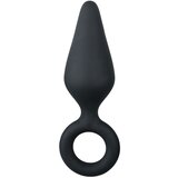 EasyToys - Anal Collection Black Buttplugs With Pull Ring - Small | Shoptok.si