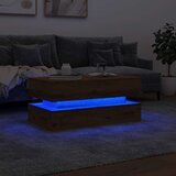 vidaXL Klubska mizica z LED lučkami artisian hrast 90x50x40 cm | Shoptok.si