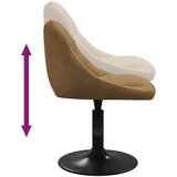  Barski stolac smeđi baršunasti | shoptok.hr