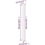 vidaXL Ročaji za omarico 10 kosov srebrni 480 mm nerjaveče jeklo | Shoptok.si