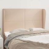  Uzglavlje s ušima boja cappuccina 147x23x118/128cm umjetna koža Cijene