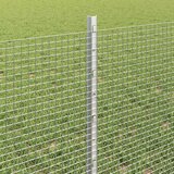  Zavarena žičana ograda s postom 25 x 0,6 m Srebrna Mreža | shoptok.hr