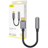 audio/HF/AUX adapter tip C + jack 3,5 mm ženski sivi L54 CATL54-0G
