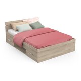 Fort Postelja Michigan 140x200 HRAST S POKODBO Cene