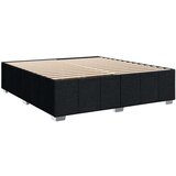 vidaXL Krevet s oprugama i madracem crni 180x200 cm od tkanine | shoptok.hr