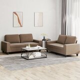 vidaXL 2-dijelni set sofa smeđi od tkanine Smeđa | shoptok.hr