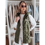 DStreet Kamizelka damska przejściowa pikowana GRANDI zielona | shoptok.hr