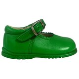 Colores Balerinke 457 Merceditas piel con hebilla Verde Zelena Cene