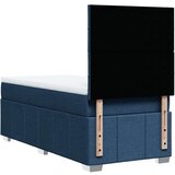 vidaXL Box spring postelja z vzmetnico modra 100x200 cm blago, (21310638) | Shoptok.si