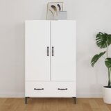 Maison Chic Komoda - Predalnik bela 70x31x115 cm inženirski les, (21716072) | Shoptok.si