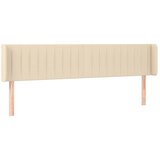 Maison Chic vzglavna omarica - nočna omarica - posteljna omarica z ušesi krem 163x16x78/88 cm blago, (21708074) | Shoptok.si